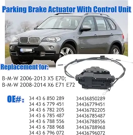 AP03 Elektronischer Feststellbremsaktuator für BMW X5 E70 X6 E71 E72 Autosteuerung Elektronischer Handbremsmodul-Controller 34436850289 – Detail 1