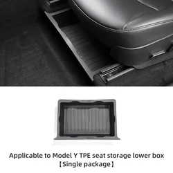 Car Storage Box for Tesla Model Y 2017-2023 Under Seat Drawer Type Organizer Storage Box Case Interior Accessories