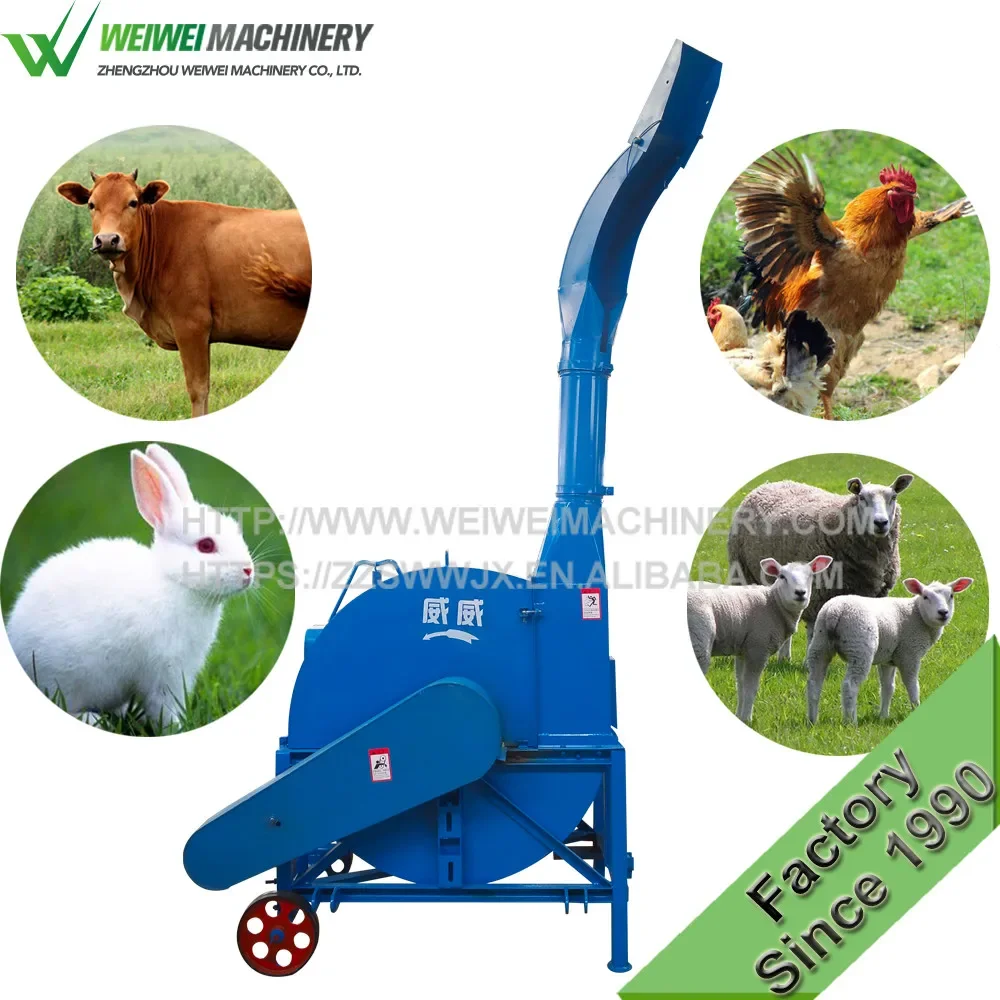 

Weiwei Machinery 9ZP Large Size Sheep and Goat Farm Equipment Chaff Cutter Machine