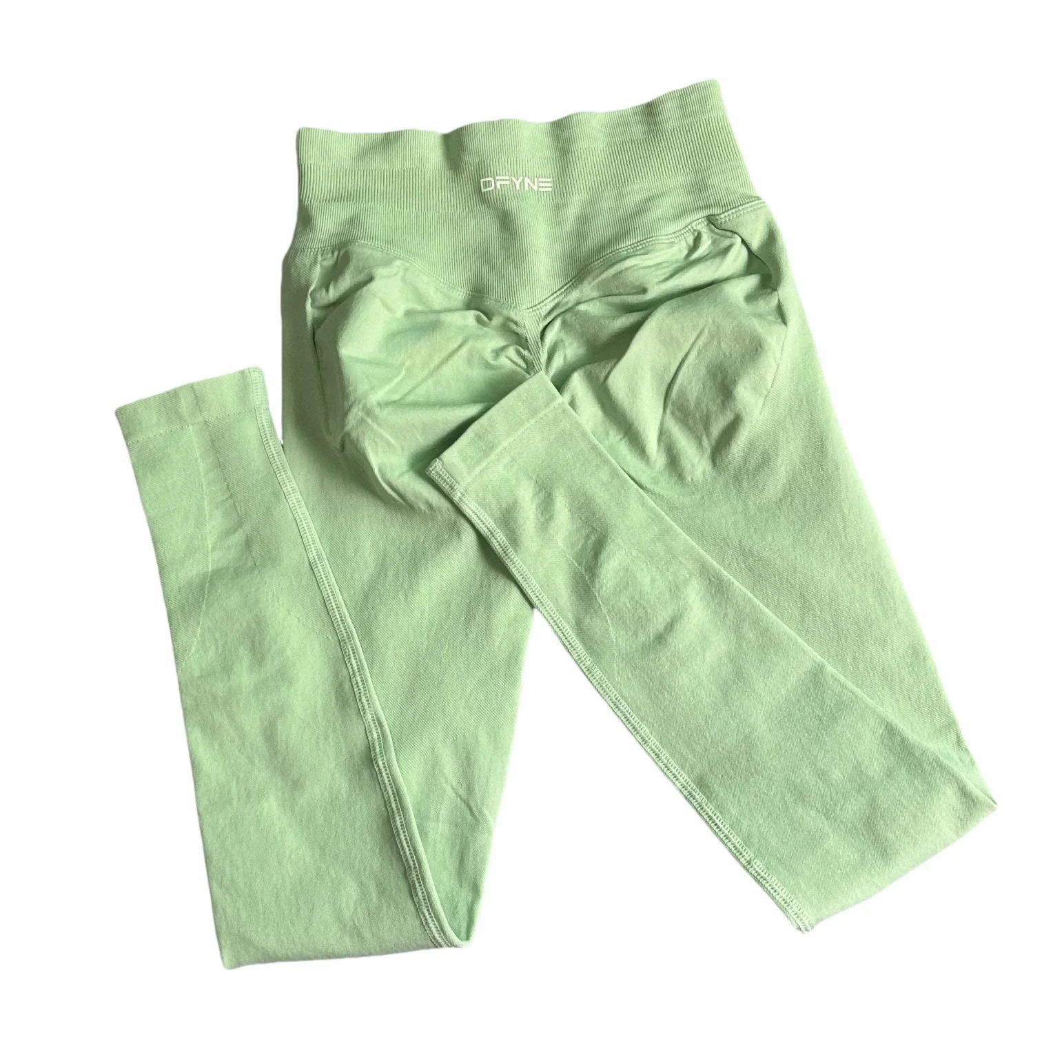 مع شعار تأثير طماق النساء سلس اليوغا يغطي الرجل Scrunch بوم الصالة الرياضية يغطي الرجل تجريب اليوغا السراويل منخفضة الخصر سراويل ضيقة رياضية