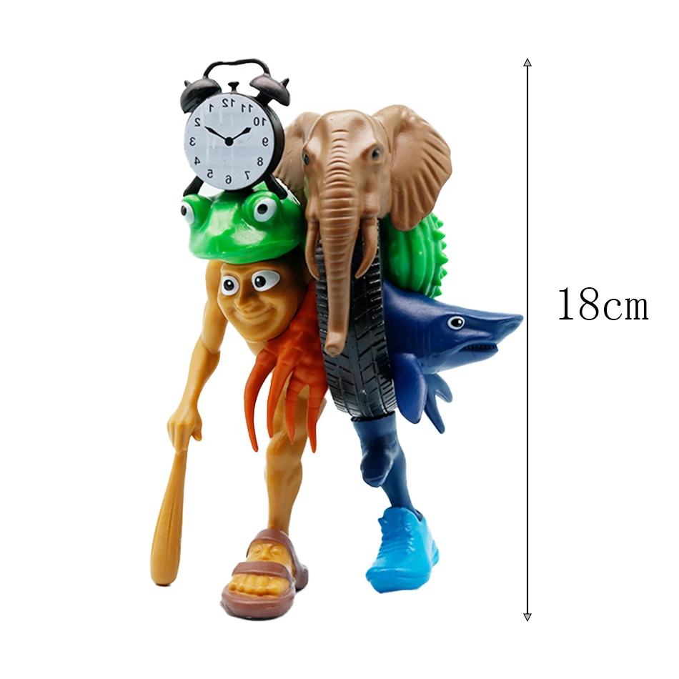 Neue Tung Tung Sahur Tralalero Tralala Italienische Brainrot Monster Fusion Edition Anime Action Figure Cartoon Ornament Spielzeug Geschenk – Detail 3