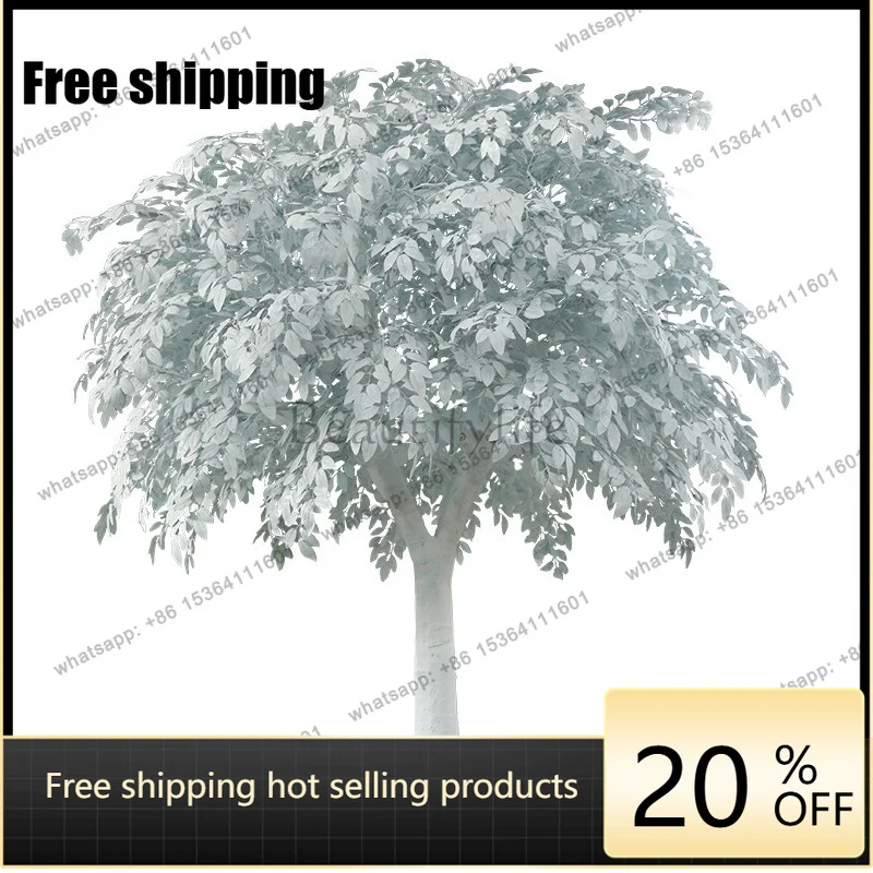 YJ simulated banyan tree fake tree hotel indoor and outdoor landscaping green plant fiberglass simulated tree