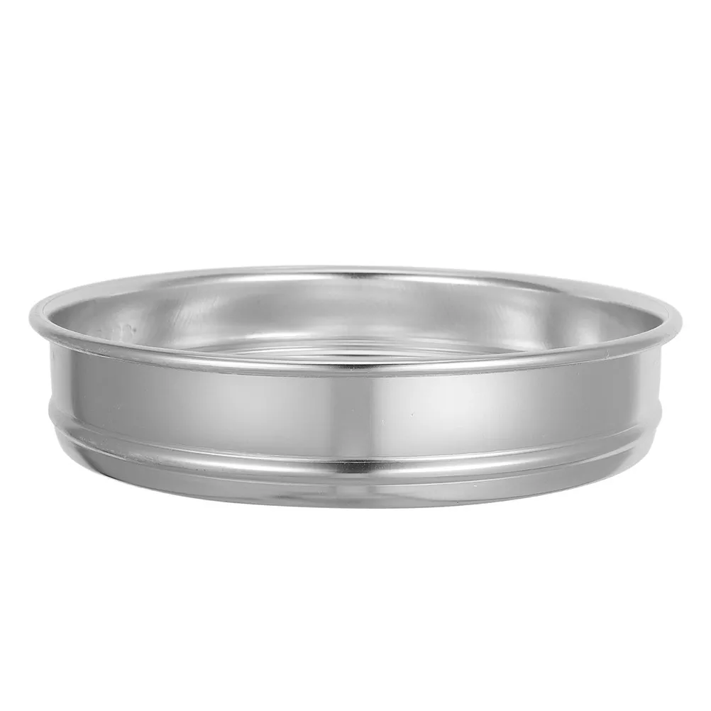 Garden Sifter Round Metal Sample Sieve Compost Soil Sifter Pan for Sifting Soil Gravel Rocks Outdoor Gardening Screening