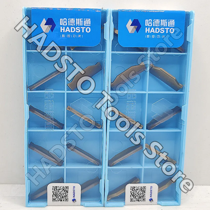 100pcs TDC2 HS7225 TDC2 TDC2 2.0mm HADSTO CNC carbide inserts Slotted inserts inserts for Cut off For Stainless steel