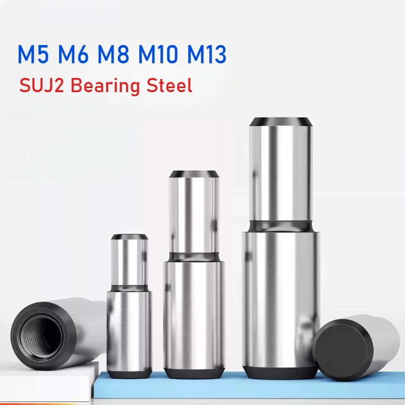 MSFW/MSFWM M5 M6 M8 M10 M13 SUJ2 Bearing Steel Solid Step Positioning Pin Cylindrical Pin Internal Thread Stepped Shaft Pin