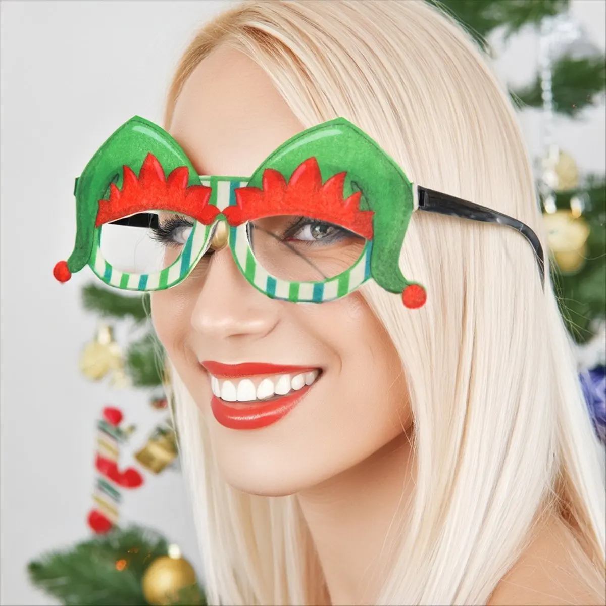 B17C 12 Stück Weihnachtsbrillen Party-Deko Spaß für Feiern Festliche Accessoires Neuartige Kostüm-Brillen Foto-Requisiten