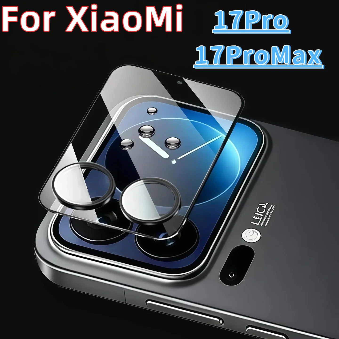 Für Xiao Mi 17 Pro Max/17 Pro: Bruchsichere Vollabdeckung aus gehärtetem Glas mit Schutz für Kameraobjektiv und Rückseite