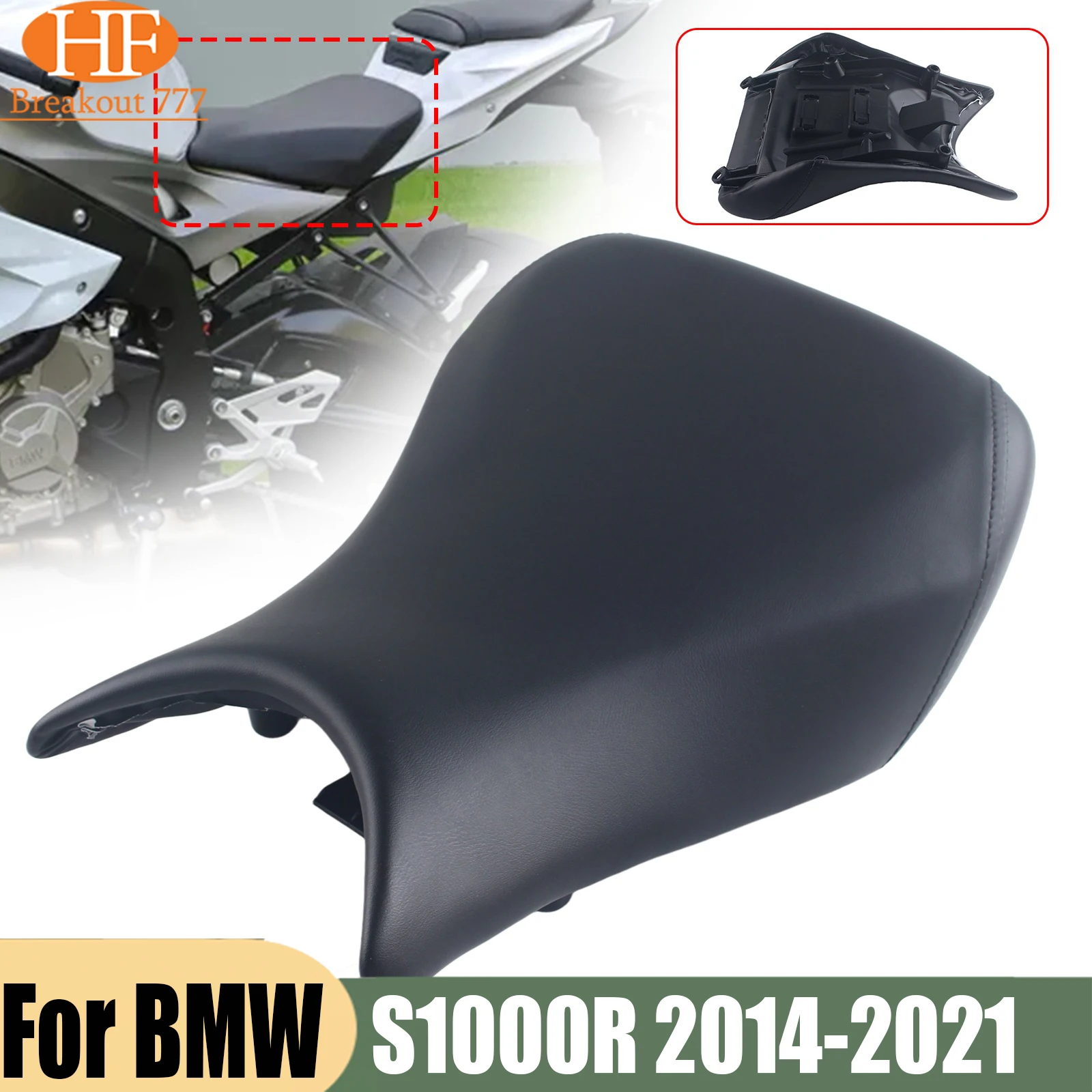 Motorcycle Front Rider Driver Seat Cushion For BMW S1000R 2014-2021