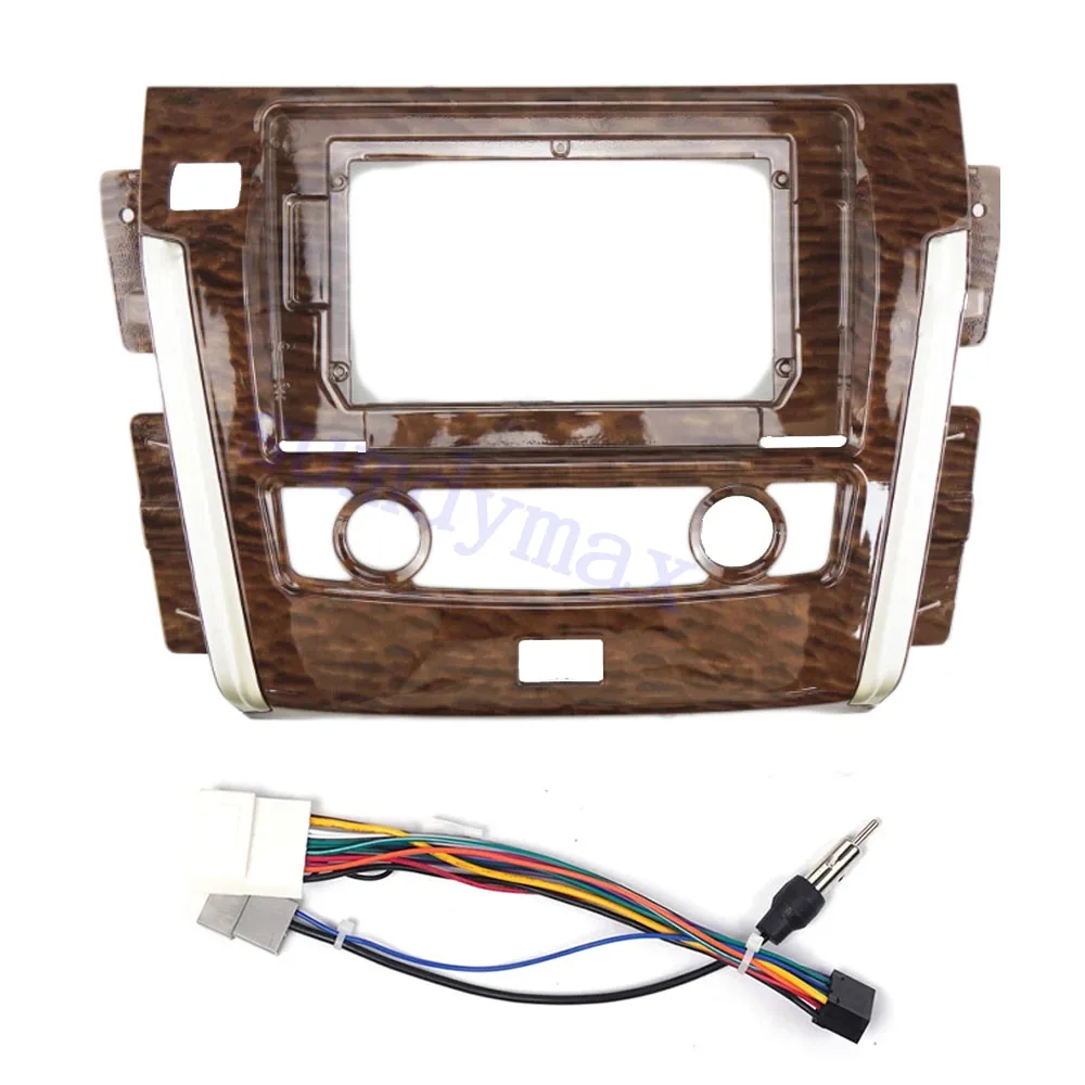 2din 10.1 بوصة إطار راديو السيارة Fascias لنيسان باترول Y61 2010-2017 لوحة الملاحة شاشة أندرويد Dask عدة فآسيا الإطار #5