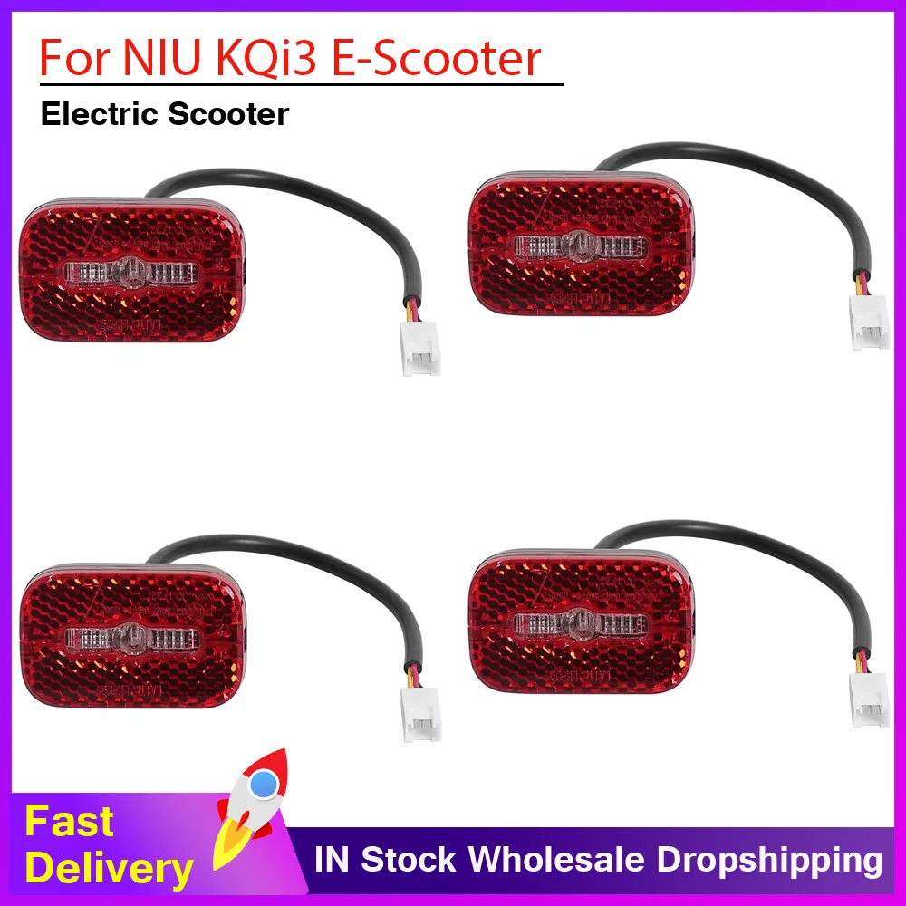 Safety Warning Brake LED Lamp Skateboard Stoplight Rear Fender Light TailLight Electric Scooter Accessories For NIU KQi3