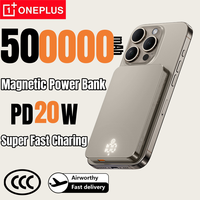 OnePlus Ultra Slim 500000mAh Magnetic Power Bank For Magsafe Fast Charging High Capacity External Battery For iPhone Xiaomi