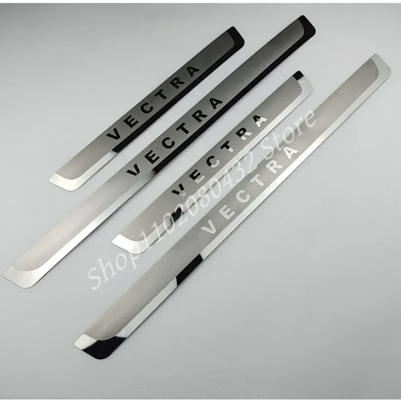 For Vauxhall Opel Vectra Door Sill Scuff Plate Cover Sticker Stainless Steel Threshold Pedal Trim Guards Car Styling Accessories view 2