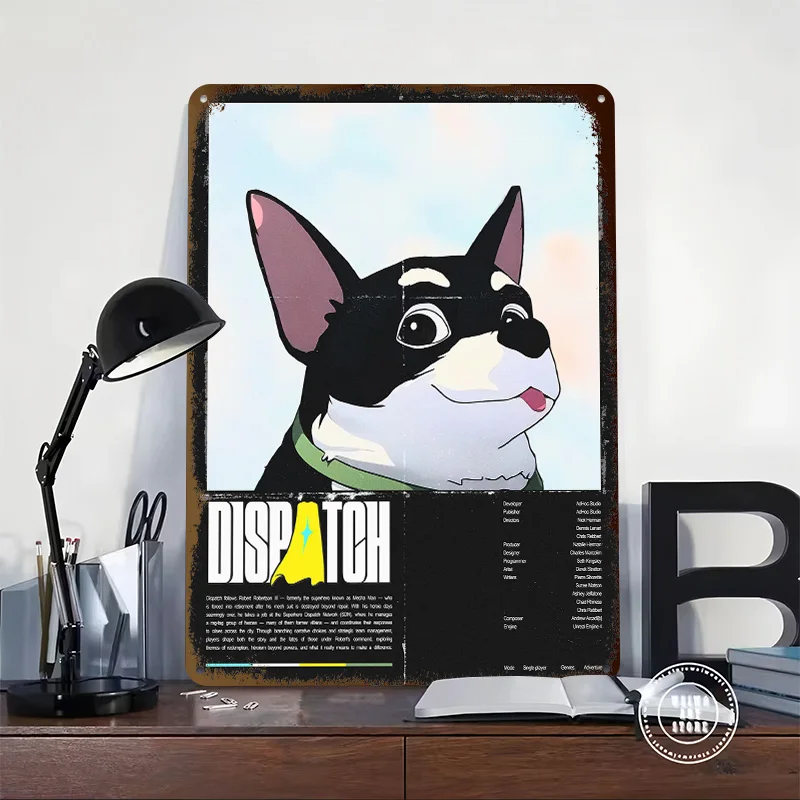 Dispatch Printed Poster Customized Wall Art Retro Vintage Metal Tin Signs for Room Decorations Bedroom Decoration Gaming House