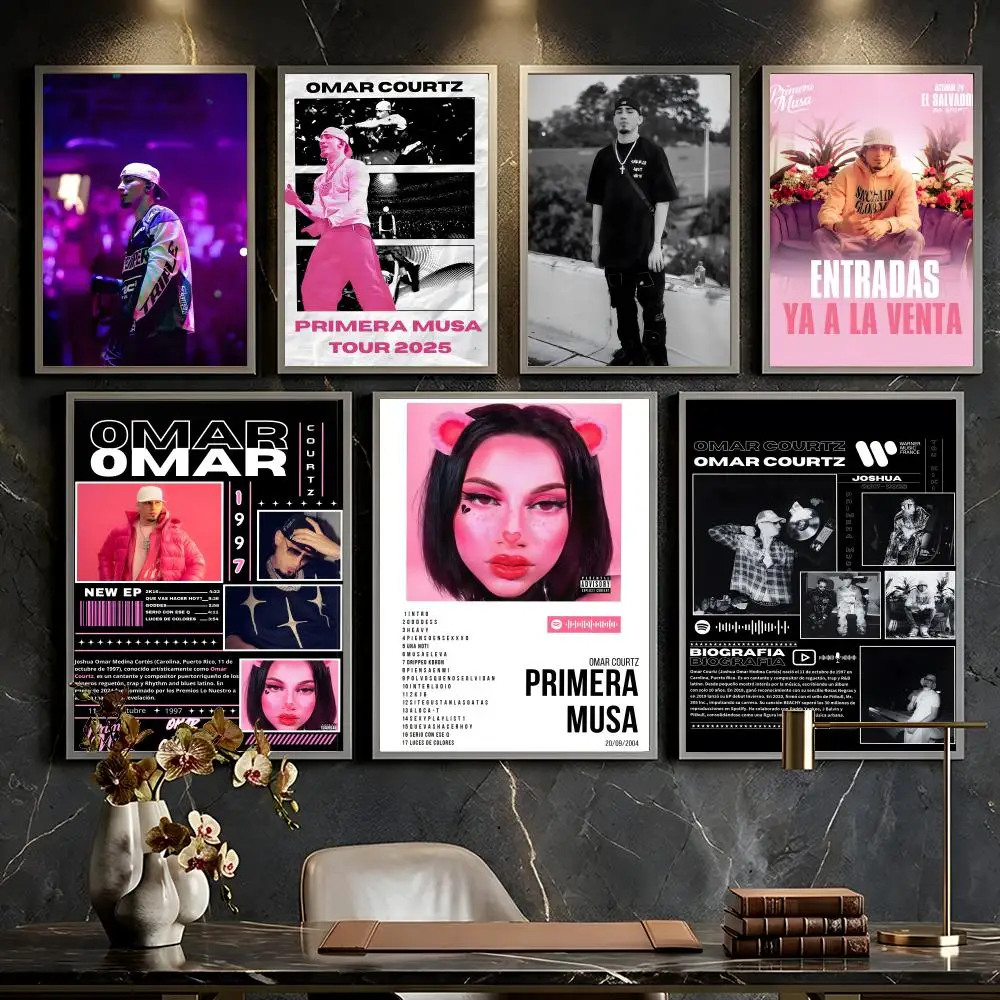 Singer O-Omar Courtz Poster --HD-- Self-Adhesive Waterproof High-Toughness Universal Wall Decor