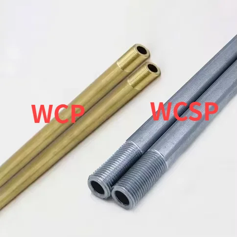 2PCS WCP WCSP Cooling Pipe Metric Fine Thread Mold Water Junction Tube for Injection Machine Transport