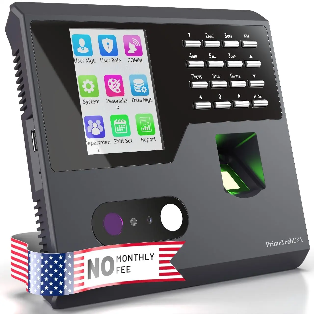 T220 Time Clock for Small Business | No Monthly Fees Employee Punch Machine | Easy Reporting
