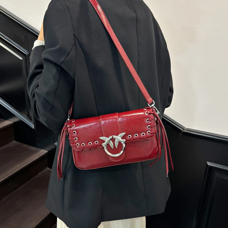 Chic Retro Women Crossbody Bag Soft Faux Suede Leather Vintage Purse for Weekend Outings and Daily Use Adjustable Strap