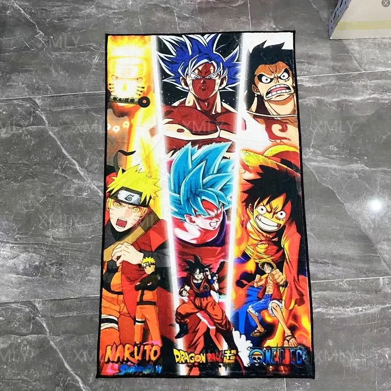 Custom Dragon Ball Naruto One Piece Irregular Anime Rugs Floor Non-slip Mats Indoor Decorative Children's Carpets Toys Gifts