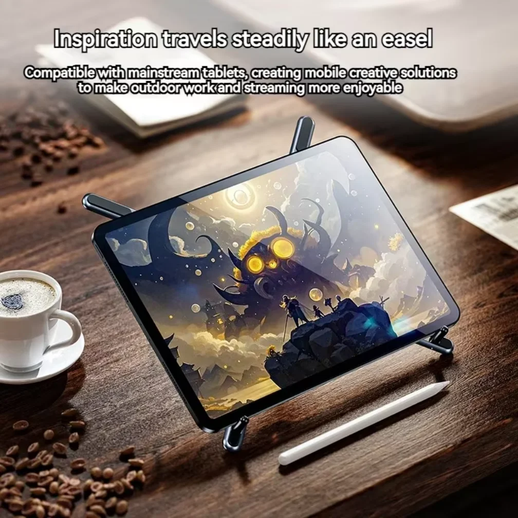 حامل لابتوب مغناطيسي قابل للطي - مراجعة Tablet Stand Adjustable Aluminum وسعره
