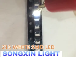 100PCS 215 White SMD LED 6000-9000k Side View 2.8*1.2*0.8mm Emitting Super Bright Light emitting diode Lamp bead 2810 2812 leds