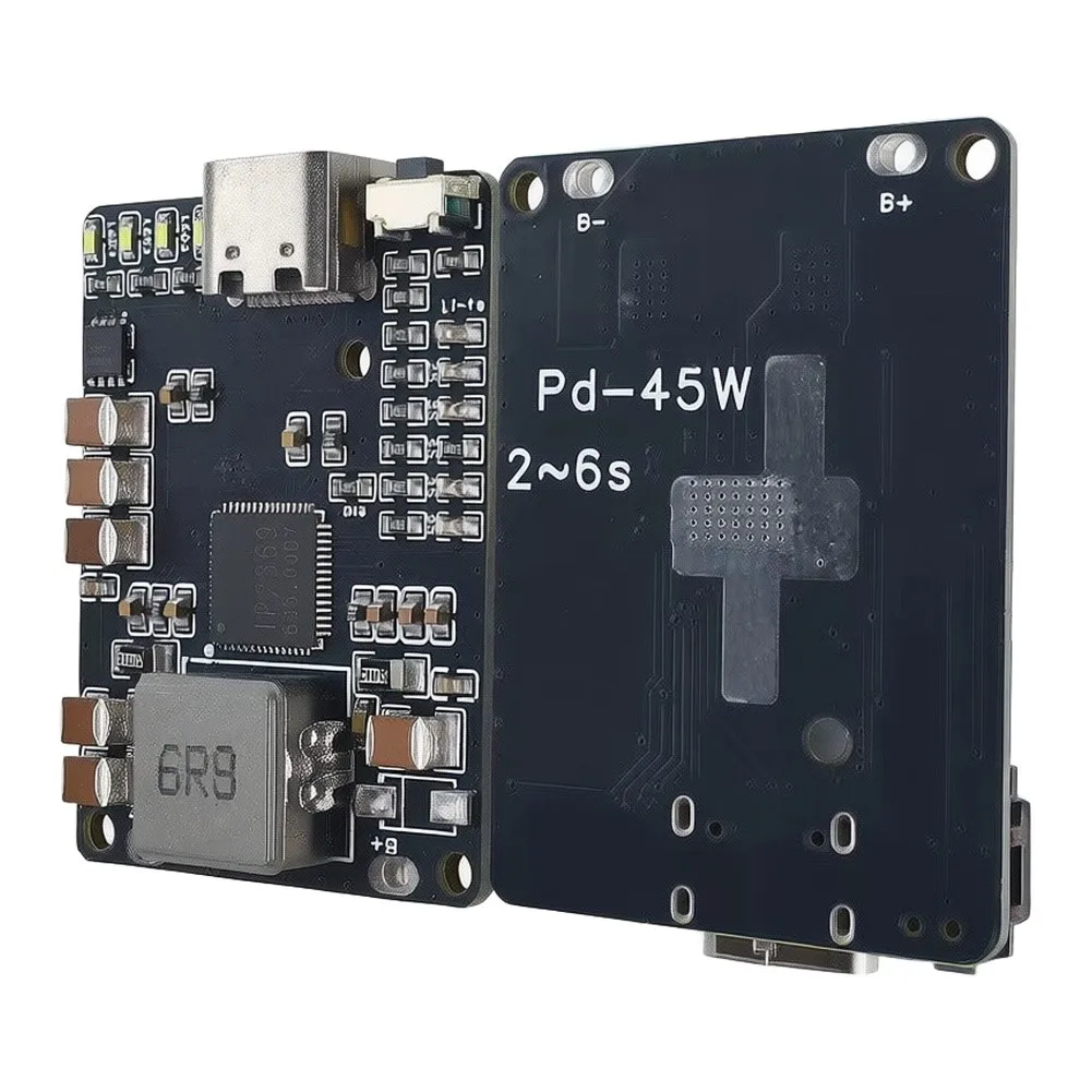 IP2369 45W For Type-c Battery Charging Discharging Module For 2S To For 6s Lithium For Lifepo4 Power Management PCB For DIY