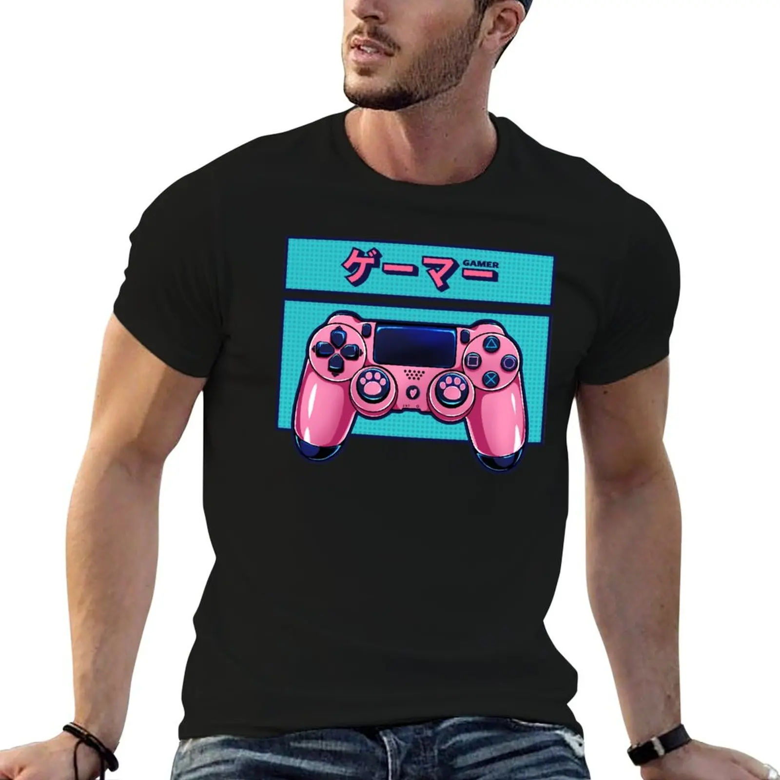 

plain t for with the for man gamer graphic shirt controller paws T-Shirt girls shirts pink t The cute cat man