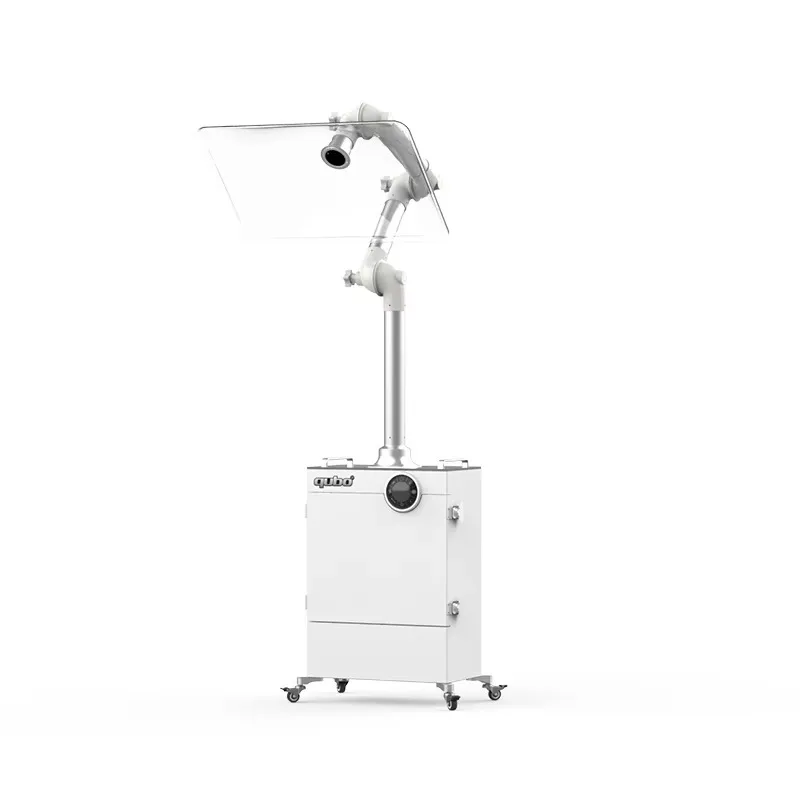 Oil mist collector and smoke extractor with oil absorption filter, up to 99.99% efficiency