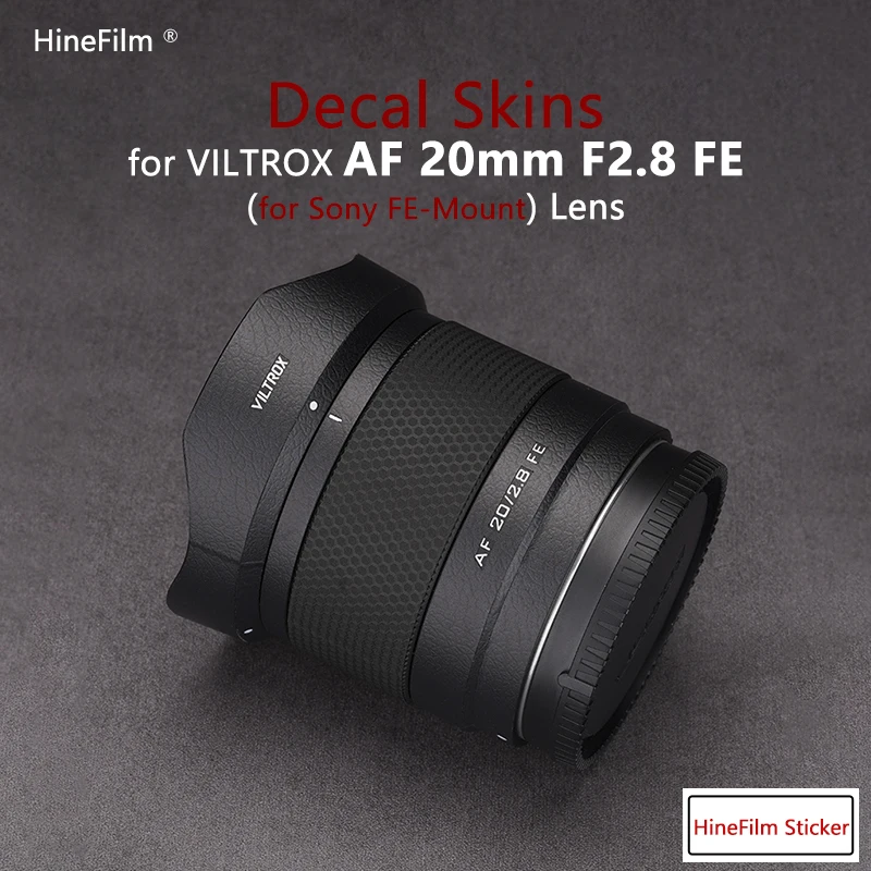 Viltrox AF 20mm F2.8 FE Mount Lens Premium Decal Skin for Viltrox AF20 F2.8 Lens Protector Cover Film Protective Sticker