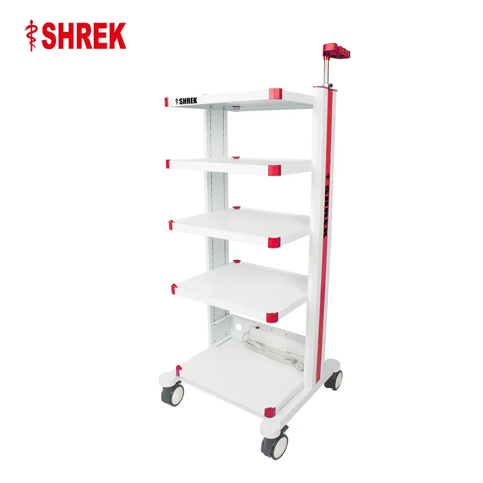 304 Stainless steel laparoscopy trolley for  tower equipment