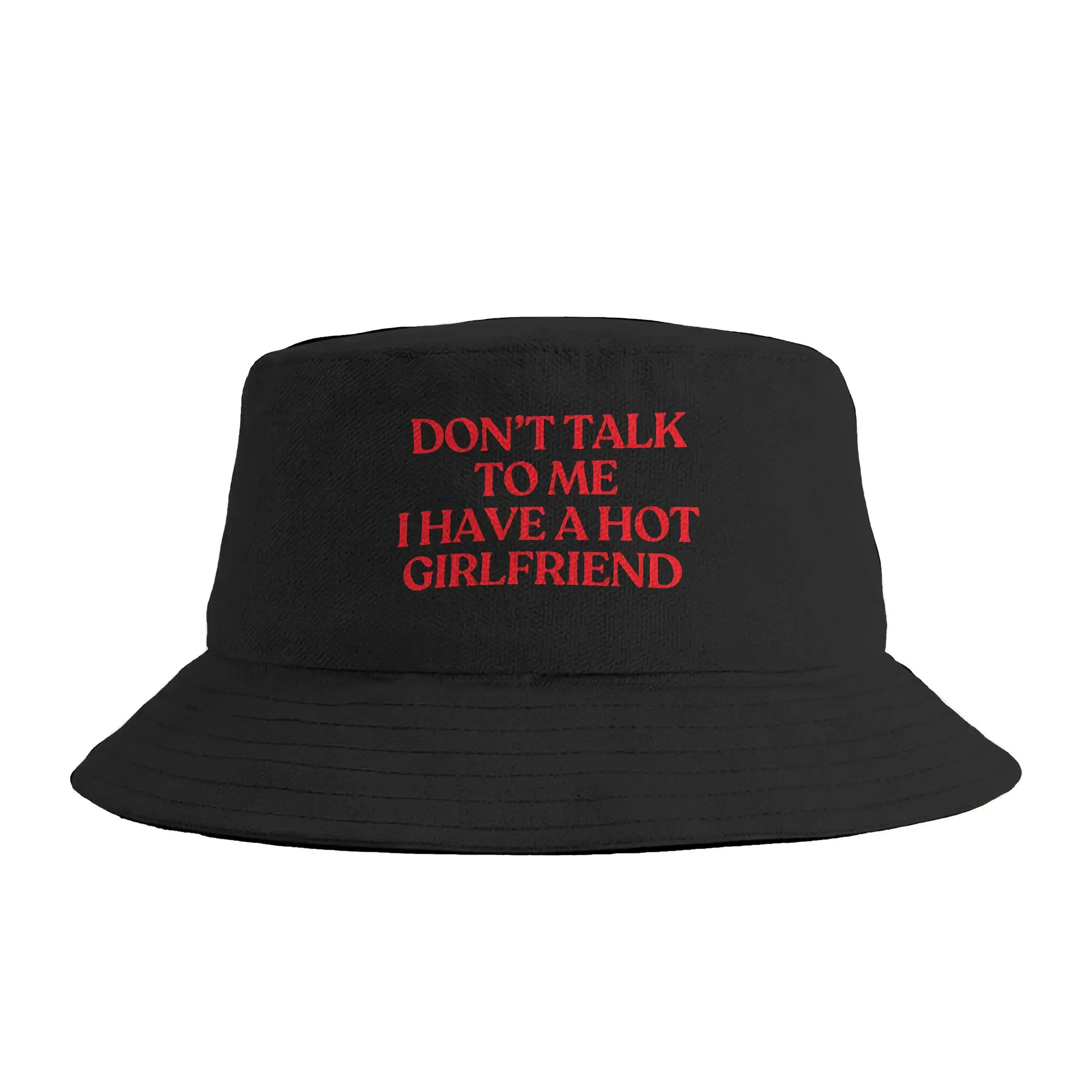 No me digas nada, tengo una novia guapa. Gorra de pescador plegable para exteriores, sombrero de sol para vacaciones, gorra de moda para parejas.