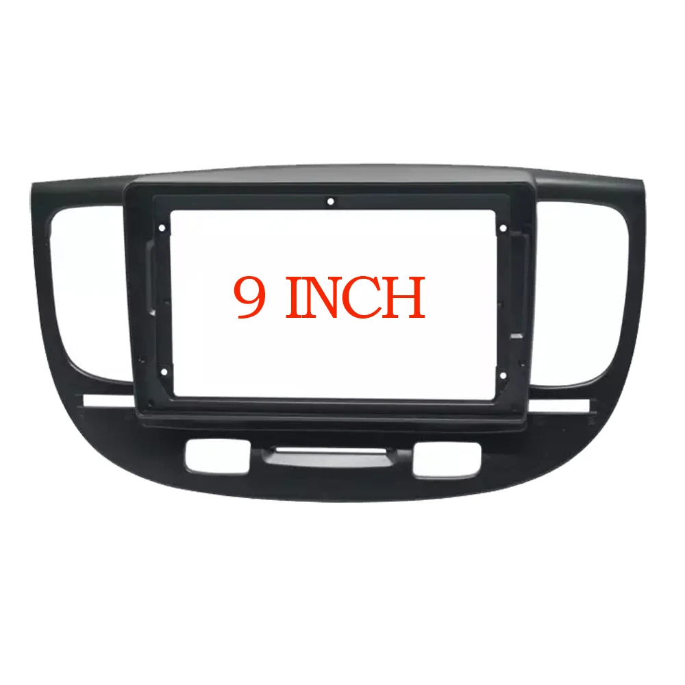 Car Frame for Kia Rio2 Rio 2 2005 06 07 08 09 10 2011 Dashboard Accessories Refitting Stereo 9 inch Car Fascia Panel Trim Kit