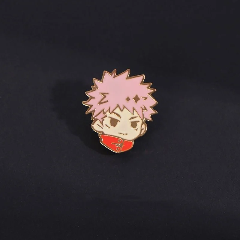 Jujutsu Kaisen Gojo Satoru Fushiguro Megumi Itadori Yuji cartoon cute Q version character mini lega spilla badge bag decorazione