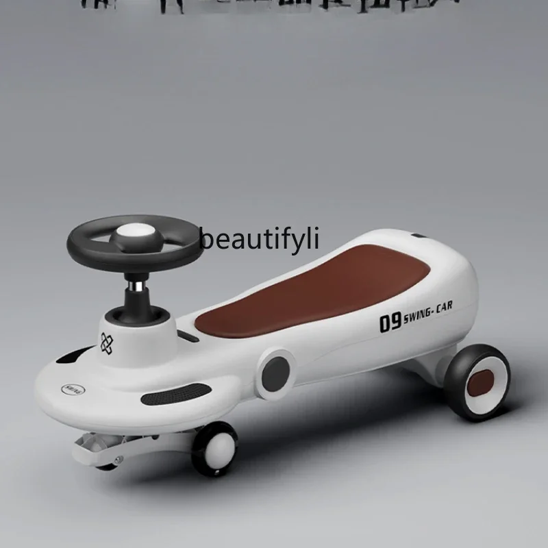 รถบิดเด็ก Baby yo-yo car Anti-rollover ผู้ใหญ่สามารถนั่งบนรถโยก ชิงช้าคู่ได้