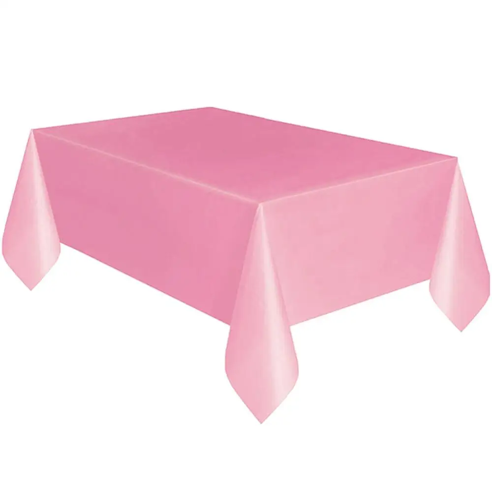 Plástico Retangular Toalha De Mesa Set, Oilproof Mesa De Jantar, Catering Refeição Louça, Festa De Casamento, Plástico, 183x137cm