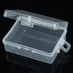 Mini Clear Plastic Transparent Storage Box Debris Collect Container Case With Lid Storage Jewelry Box For Beads Earring Boxes