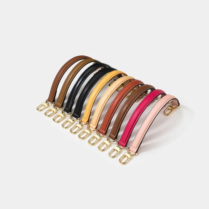 Genuine Leather Bag Handle Suitable for Bucket Bag Special Hand Belt Brand Wind Leather Wrist Strap for Women's Handbags