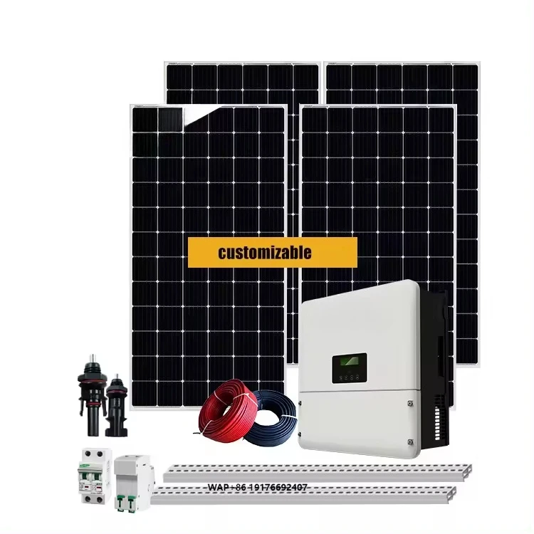 Solar Systems Complete Kit Home 15KW/20KW/30KW Solar Panels Lithium Battery on Grid Hybrid Inverter  Energy System Kits