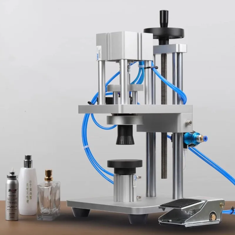 

Small Pneumatic Perfume Bottle Sealing Machine Automatic Oral Liquid Bottle Gripping and Capping Machine