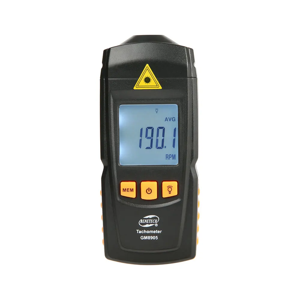 

GM8905 Лазерный бесконтактный цифровой тахометр Тестер скорости об/мин высокого разрешения