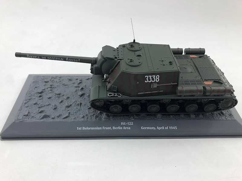 1/43 ISU-122 122 mm schweres selbstfahrendes Panzermodell 1948, fertiges Produktkollektionsmodell aus Legierung