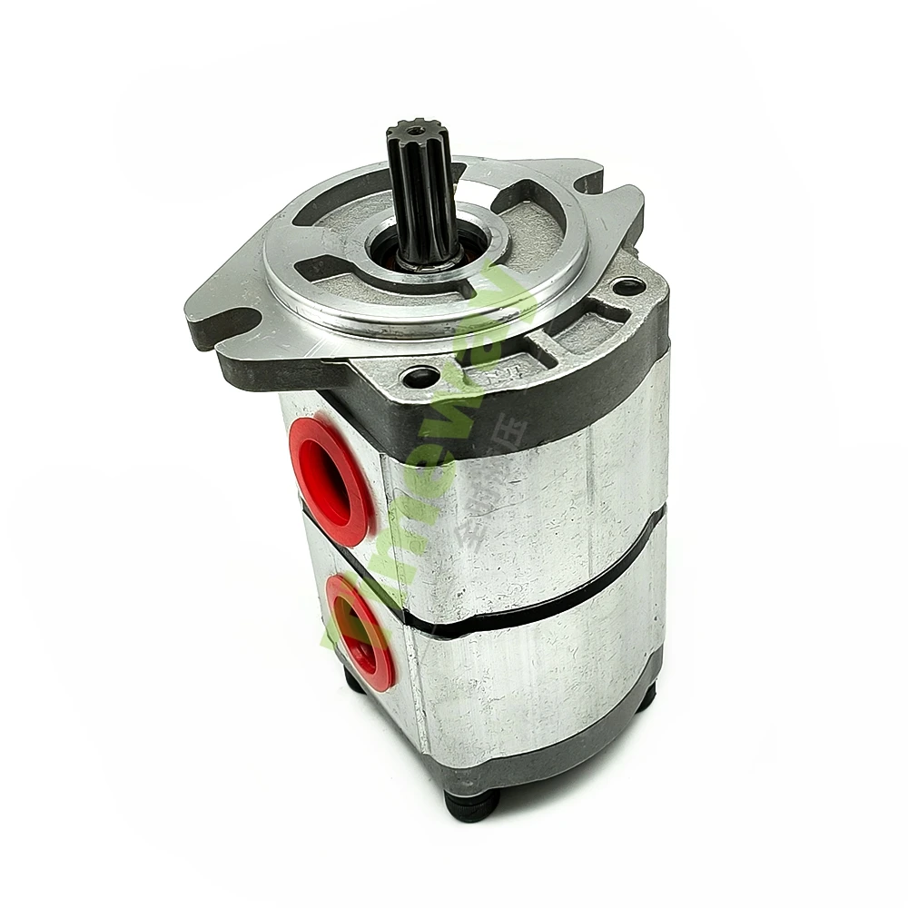 

Гидравлический шестеренный насос серии PGP PGP51066 PGP51083 Двойной насос высокого давления 2 входа 1 выходные порта