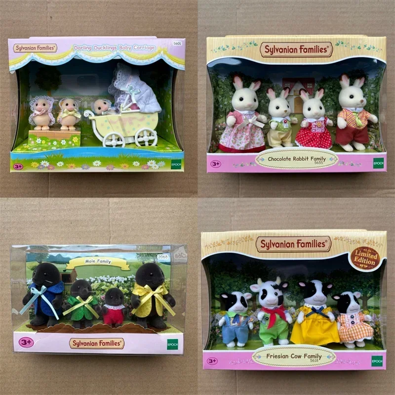 Sylvanian Families Anime Figures Ternurines Original Dolls Toy Baby Doll Collection Kawaii Ornament Birthday Gift For Kids Toys