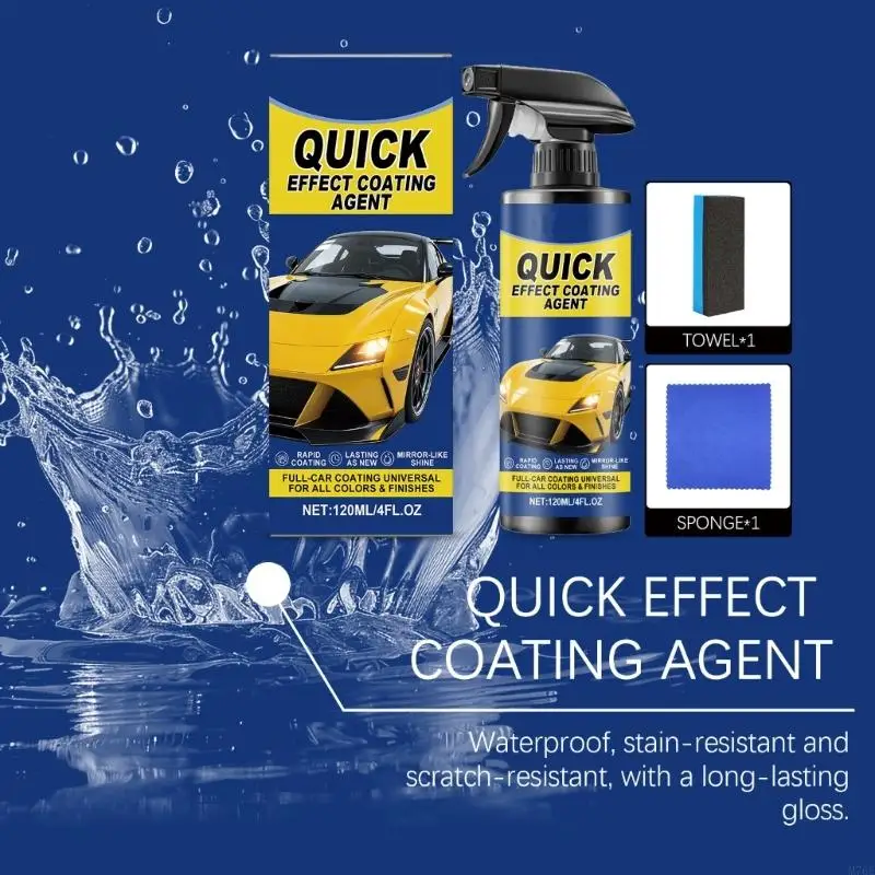 M76E Advanced Auto Ceramic Coating Sprays with Hydrophobic Water Beading Effect 120Ml