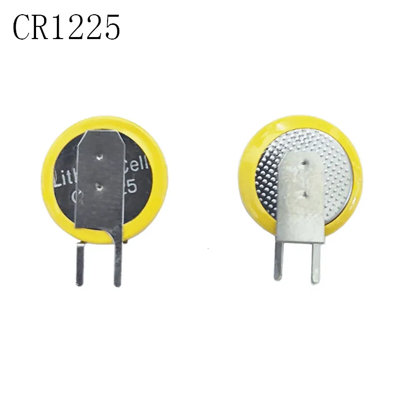 2PCS/LOT CR1225 3V coin cell CR1225 with welding pins button battery  lithium battery