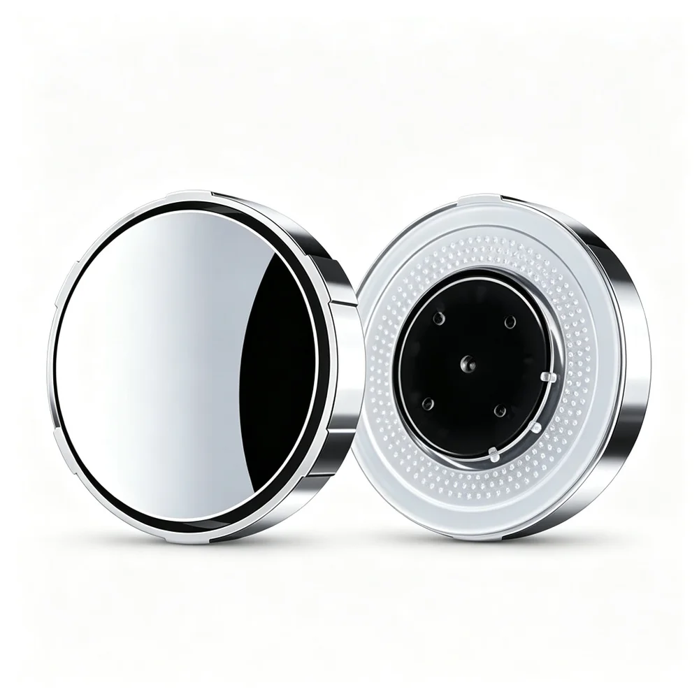 2PCS Car Blind Spot Mirror HD Convex Rear View Mirror 360 Adjustable Suction Cup Wide Angle Universal Parking Mirror
