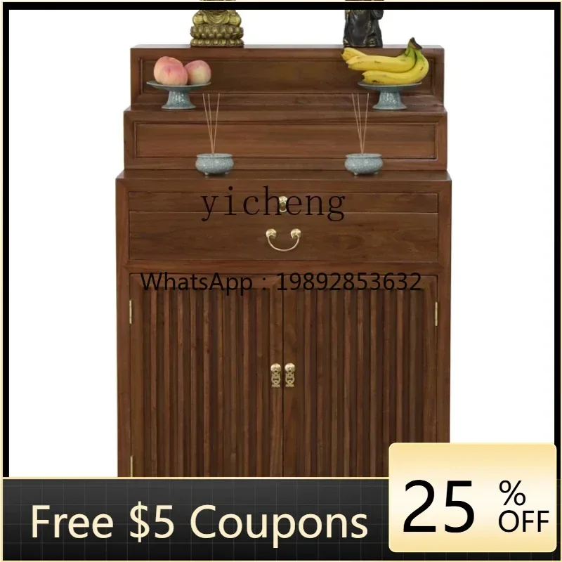 

Home Living Room Buddha Cabinet Solid Wood Drawer Storage Cabinet Modern Buddha Table Buddha Niche Ladder Decoration Home