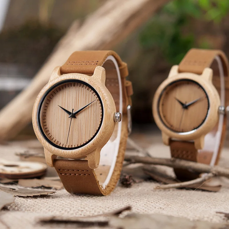 BOBOBIRDWooden Watch Couple Watch-Border Hot Selling Dropshipping in StockWood Watch