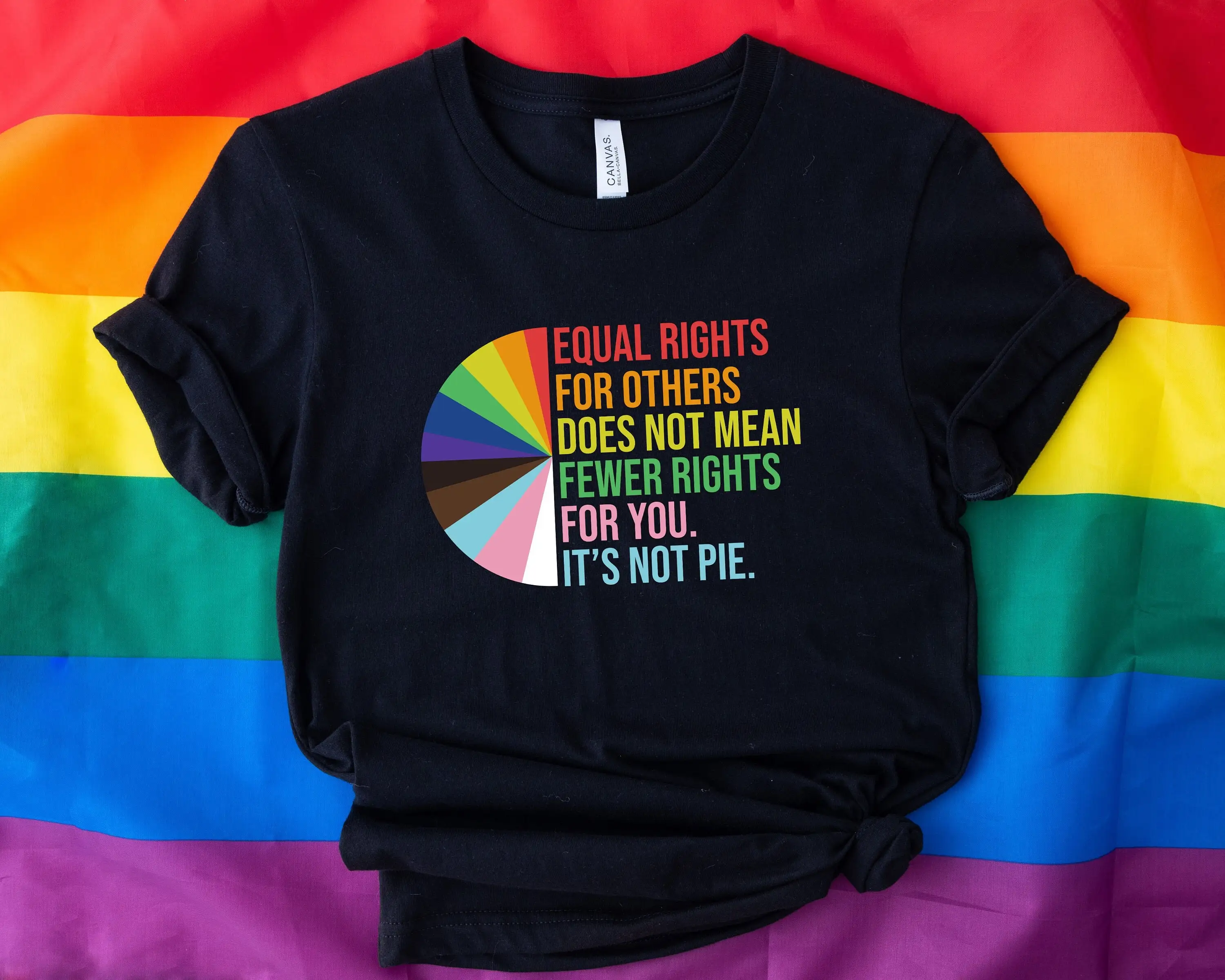 

Equal Rights For Others Does Not Mean Fewer You It'S Pie T Shirt Lgbt Rainbow Human