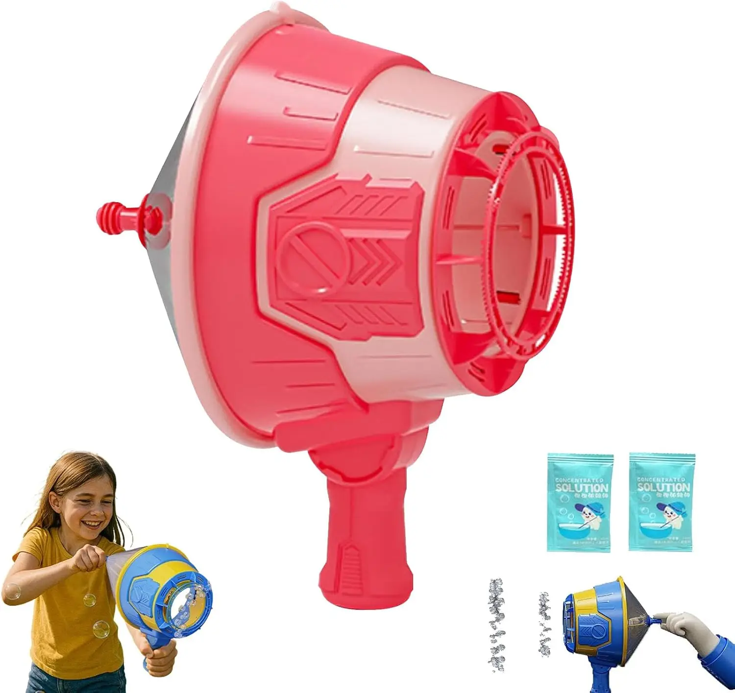 Handheld Toy Air Cannon, Bubble Blowing Gun, Handheld Air-Powered Blowing Gun, Single Shot Air Cannon Toy