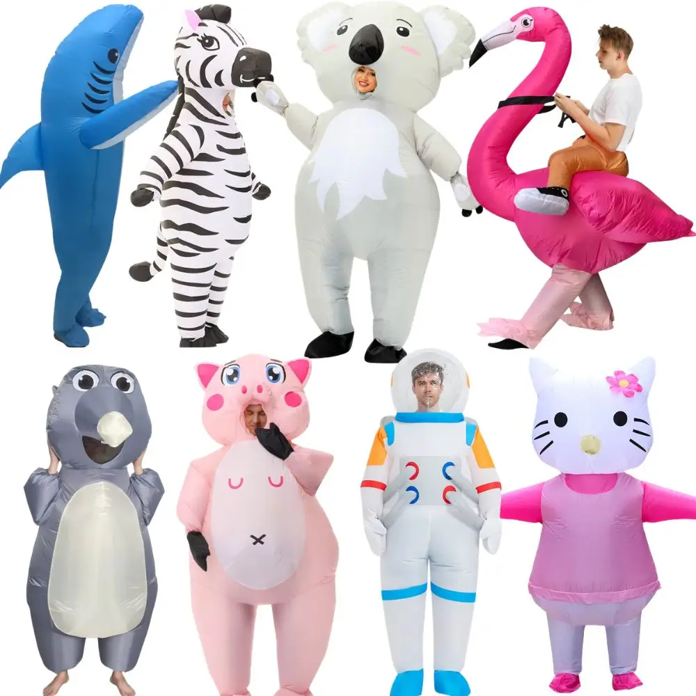 Costumes gonflables d'animaux populaires, tenues de mascotte pour fêtes, costumes de cosplay d'anime, costumes d'Halloween pour adultes, célébrations festives